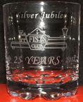 Small photograph of a FISTS 25th Anniversary Whisky tumbler.  Click for more information