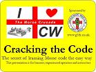 Ian G4XFC's logo for the talk 'Cracking the Code, the Secret of Learning Morse Code the Easy Way'.