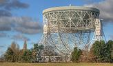 Photograph of the Lovell radio telescope at Jodrell Bank Observeratory, Cheshire, UK, photographed by Mike Peel; Jodrell Bank Centre for Astrophysics, University of Manchester.  Click to view a larger photograph in a new window.