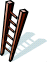 Small clipart image of wooden ladder.