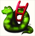 EuCW Snakes & Ladders logo.