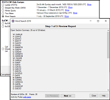 Small image of FISTS Log Converter's Word Search 2019 report.